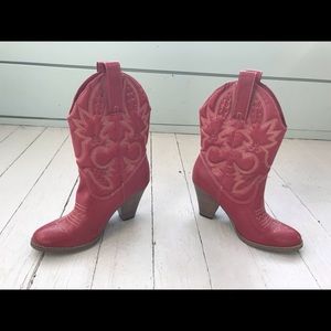 Mia Girl Red Cowgirl Boots